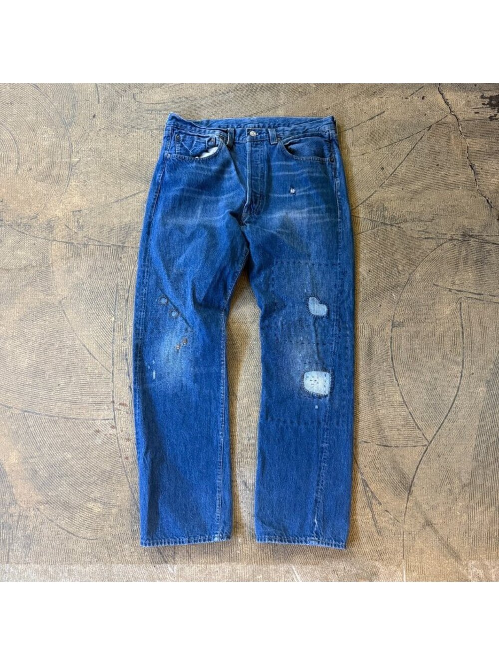 Levi's Vintage Clothing LVC 1947-0178 Sashiko Repaired Selvedge Denim 36